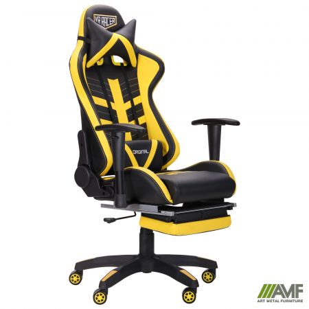 Фото 2 - Кресло VR Racer BattleBee черный/желтый 