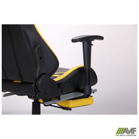 Фото 11 - Кресло VR Racer BattleBee черный/желтый 
