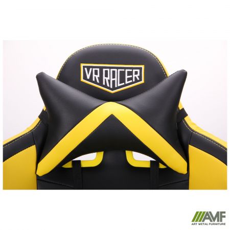 Фото 9 - Кресло VR Racer BattleBee черный/желтый 