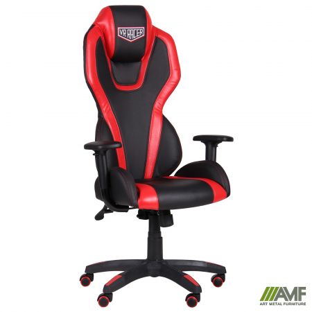 Фото 2 - Кресло VR Racer Atom черный, PU черный/красный