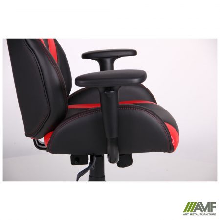 Фото 11 - Кресло VR Racer Atom черный, PU черный/красный