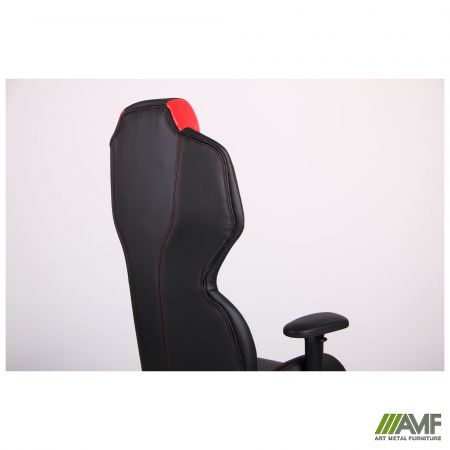 Фото 14 - Кресло VR Racer Atom черный, PU черный/красный