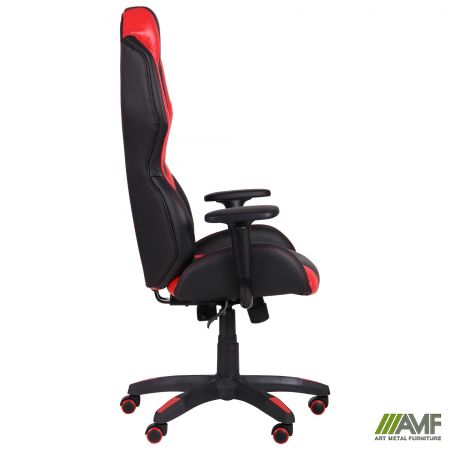 Фото 4 - Кресло VR Racer Atom черный, PU черный/красный