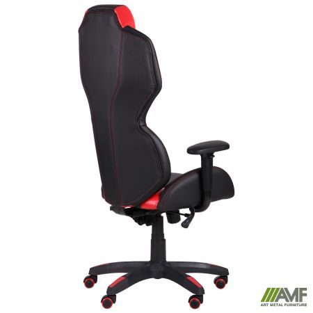 Фото 5 - Кресло VR Racer Atom черный, PU черный/красный