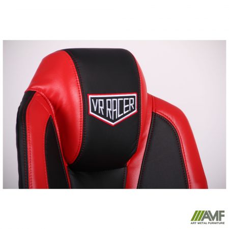Фото 7 - Кресло VR Racer Atom черный, PU черный/красный