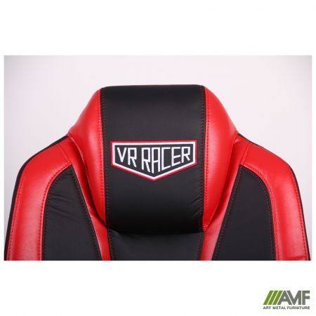 Фото 8 - Кресло VR Racer Atom черный, PU черный/красный