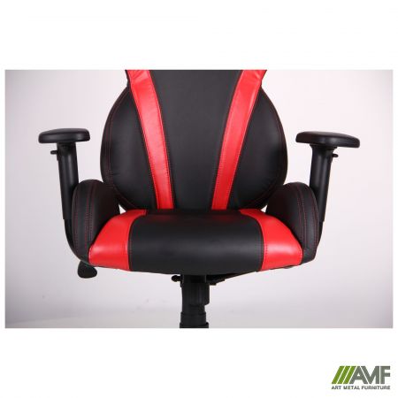 Фото 9 - Кресло VR Racer Atom черный, PU черный/красный