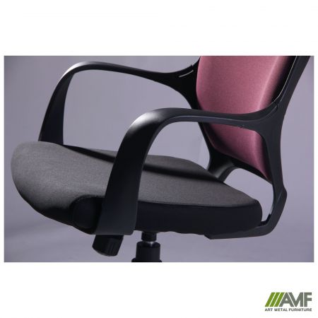 Фото 6 - Кресло Concept черный, тк.пурпурный 