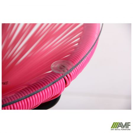 Фото 6 - Стол Agave черный, ротанг розовый
