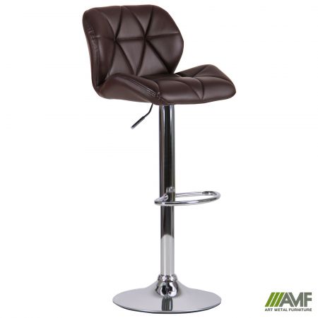 Фото 1 - Барный стул Vensan коричневый без канта