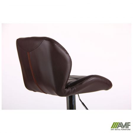 Фото 13 - Барный стул Vensan коричневый без канта