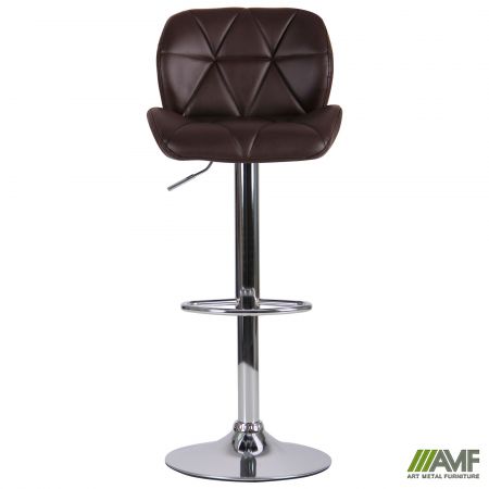 Фото 3 - Барный стул Vensan коричневый без канта