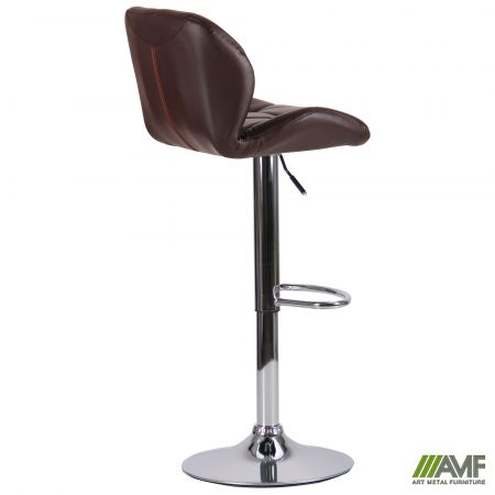 Фото 5 - Барный стул Vensan коричневый без канта