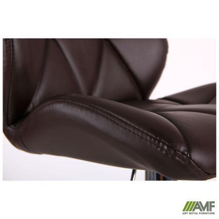 Фото 10 - Барный стул Vensan коричневый без канта