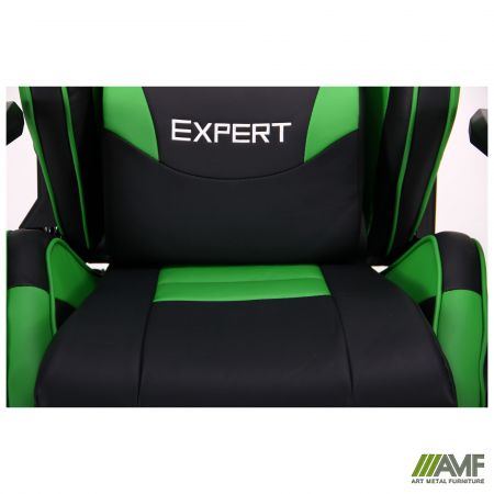 Фото 9 - Кресло VR Racer Expert Champion черный/зеленый 
