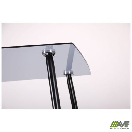 Фото 11 - Стол обеденный Умберто черный/стекло тонированное серое 