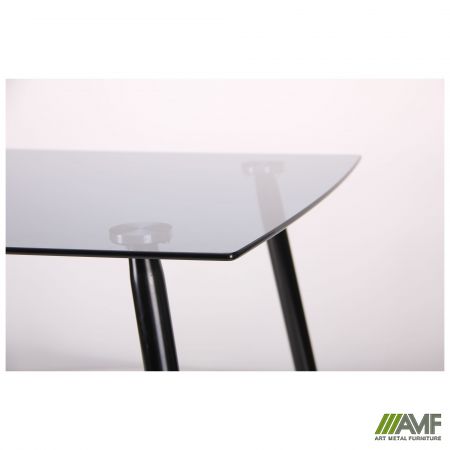 Фото 10 - Стол обеденный Умберто черный/стекло тонированное серое 