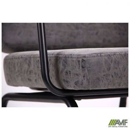 Фото 10 - Кресло Oasis черный / бетон