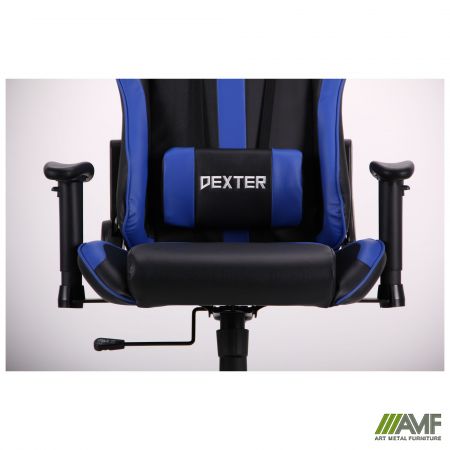 Фото 11 - Кресло VR Racer Dexter Skyline черный/синий