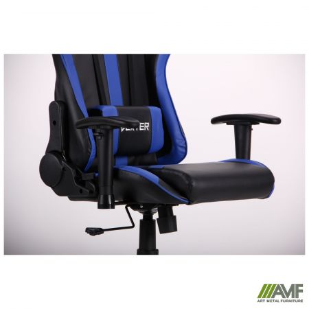Фото 10 - Кресло VR Racer Dexter Skyline черный/синий