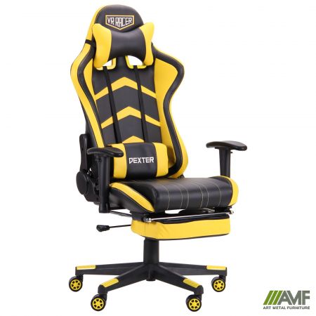 Фото 1 - Кресло VR Racer Dexter Megatron черный/желтый 