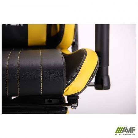 Фото 12 - Кресло VR Racer Dexter Megatron черный/желтый 