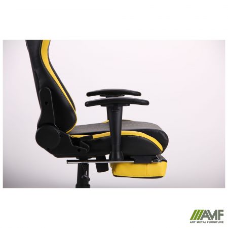 Фото 15 - Кресло VR Racer Dexter Megatron черный/желтый 