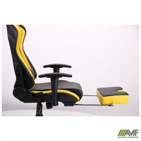 Фото 17 - Кресло VR Racer Dexter Megatron черный/желтый 