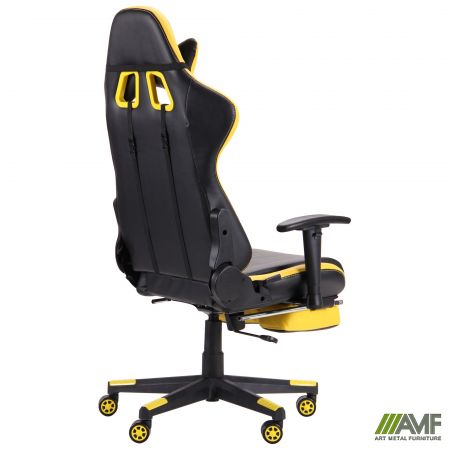 Фото 5 - Кресло VR Racer Dexter Megatron черный/желтый 
