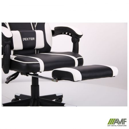 Фото 14 - Кресло VR Racer Dexter Vector черный/белый 