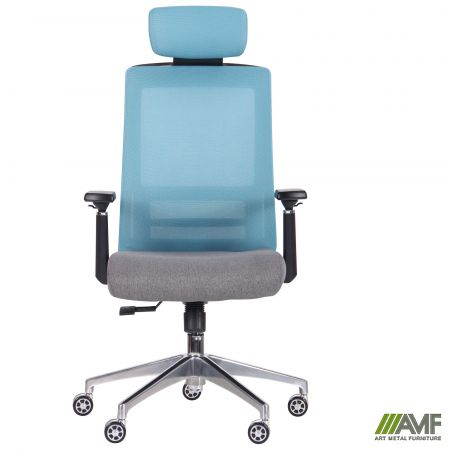 Фото 3 - Кресло Self светло-голубой/серый