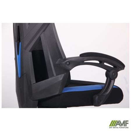 Фото 13 - Кресло VR Racer Radical Garrus черный/синий 