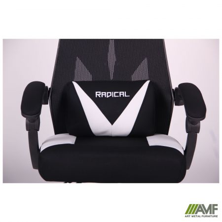 Фото 10 - Кресло VR Racer Radical Brooks черный/белый