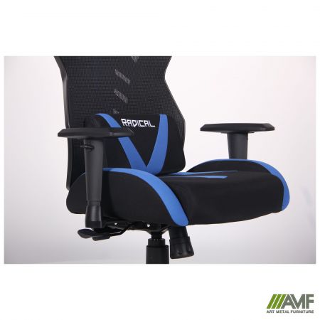 Фото 9 - Крісло VR Racer Radical Krios чорний/синій 