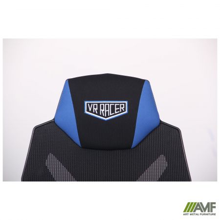 Фото 10 - Крісло VR Racer Radical Krios чорний/синій 