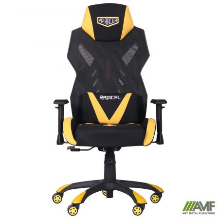 Фото 3 - Кресло VR Racer Radical Wrex черный/желтый 