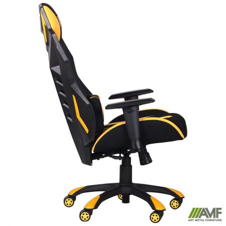 Фото 6 - Кресло VR Racer Radical Wrex черный/желтый 