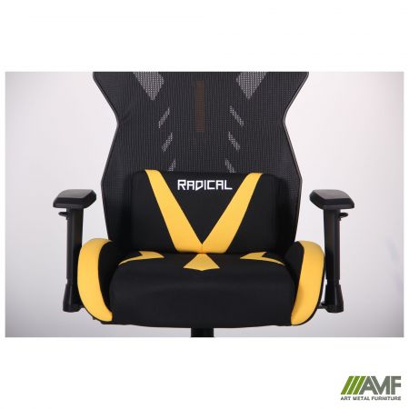 Фото 10 - Кресло VR Racer Radical Wrex черный/желтый 