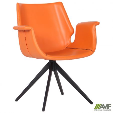 Фото 1 - Кресло Vert orange leather 