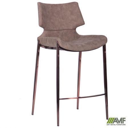 Фото 2 - Барный стул Noir brass/ basalt