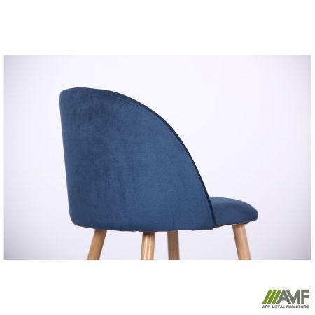 Фото 11 - Барный стул Bellini бук/blue velvet 