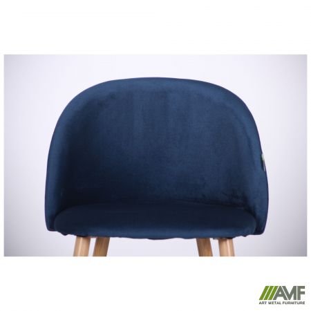Фото 6 - Барный стул Bellini бук/blue velvet 