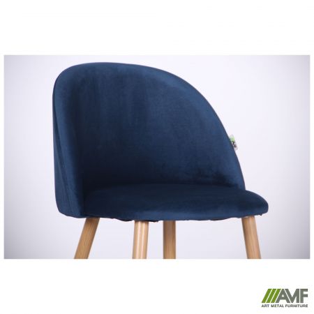 Фото 7 - Барный стул Bellini бук/blue velvet 