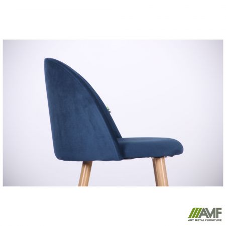 Фото 10 - Барный стул Bellini бук/blue velvet 