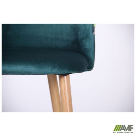 Фото 9 - Барный стул Bellini бук/green 