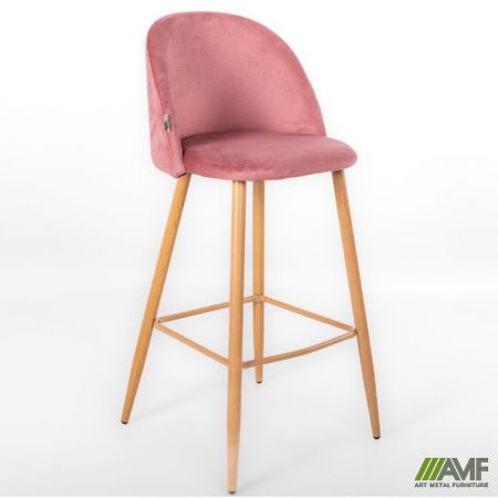Фото 1 - Барный стул Bellini бук/pink 