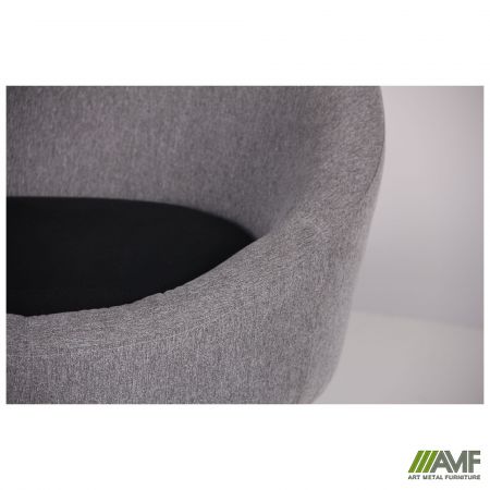 Фото 11 - Кресло Eclipse Сидней серый 20,черный 7, подушка черный 7 