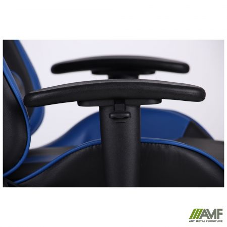 Фото 14 - Кресло VR Racer Dexter Slag черный/синий 