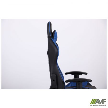 Фото 15 - Крісло VR Racer Dexter Slag чорний/синій 