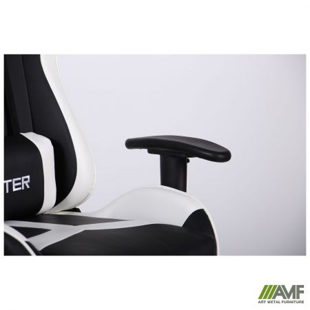 Фото 10 - Кресло VR Racer Dexter Laser черный/белый 